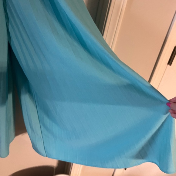 Vintage Wide-Leg Teal Jumpsuit - Picture 3 of 7